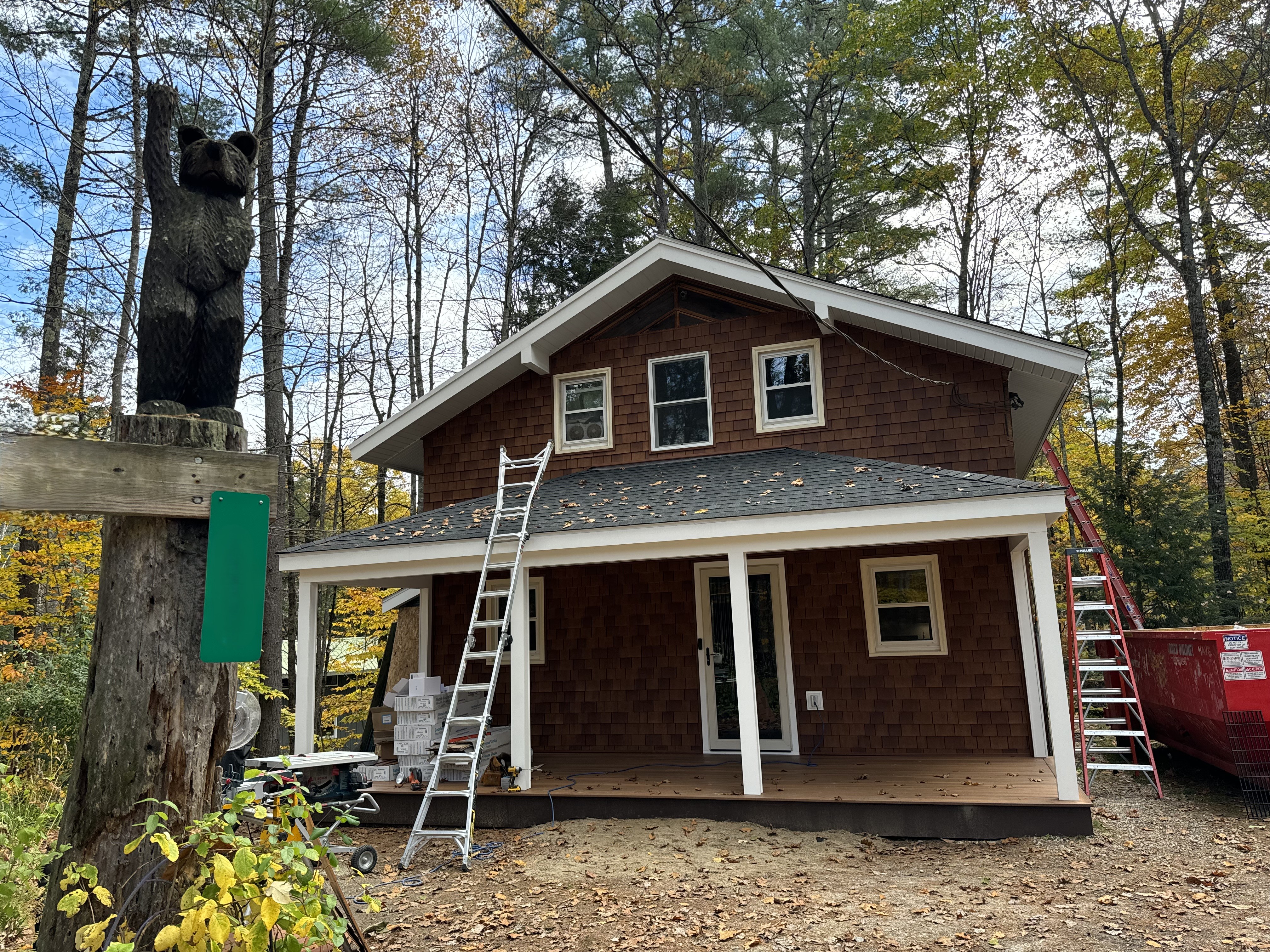 completed porch