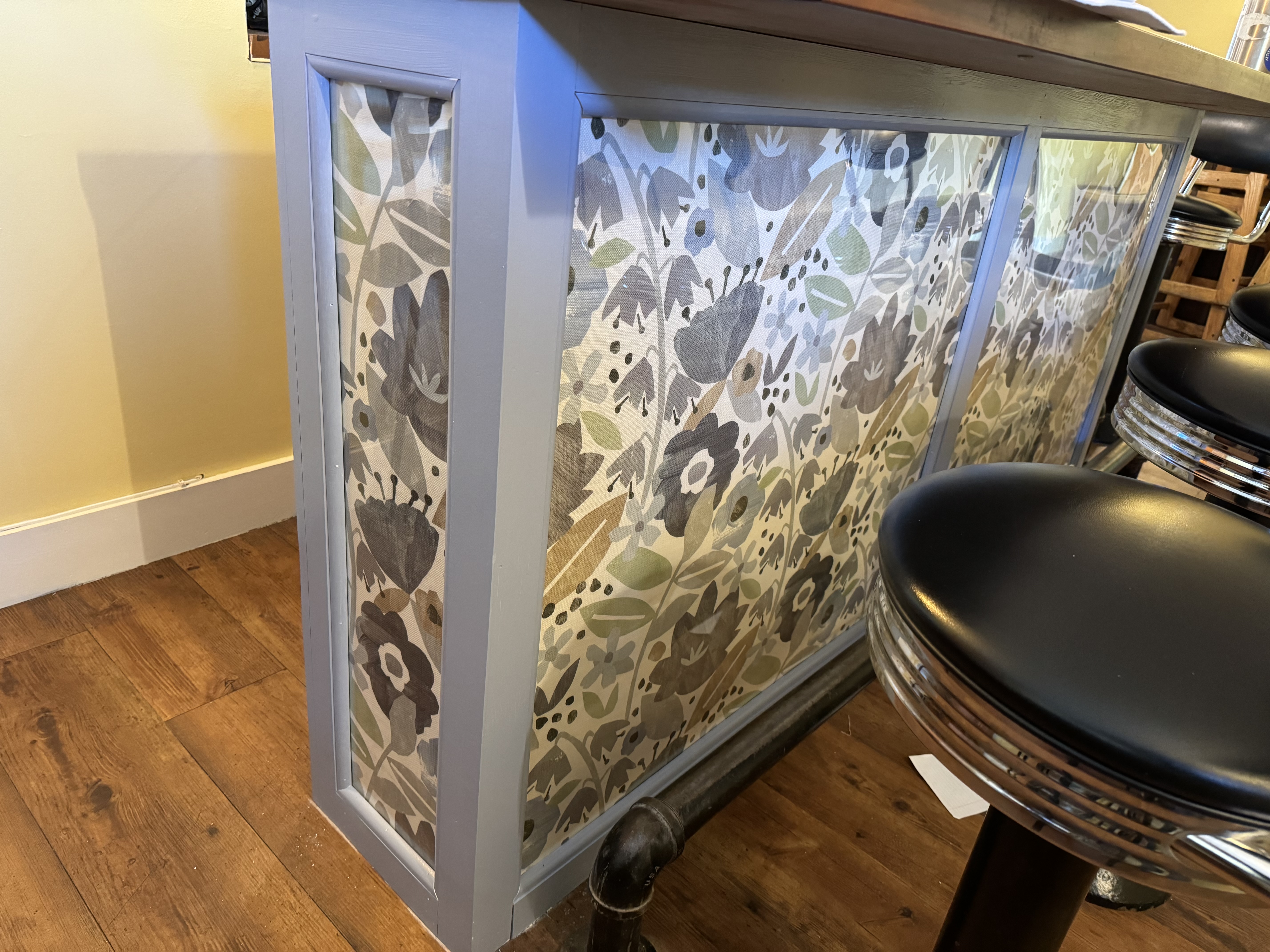 New kitchen counter panels installed
